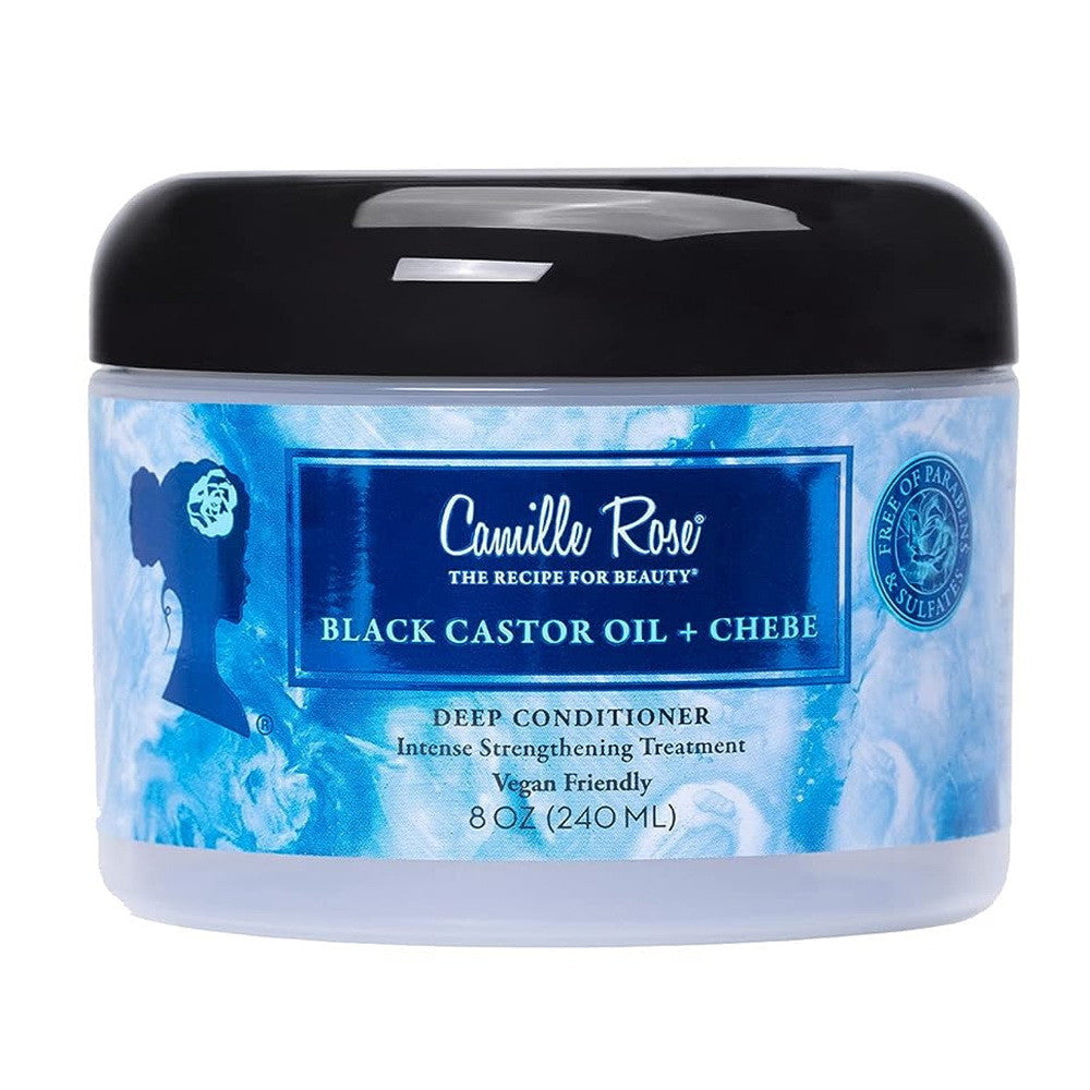 Camille Rose Black Castor Oil and Chebe Deep Conditioner, 8 Oz